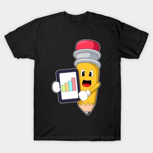 Pencil Secretary Graphic T-Shirt